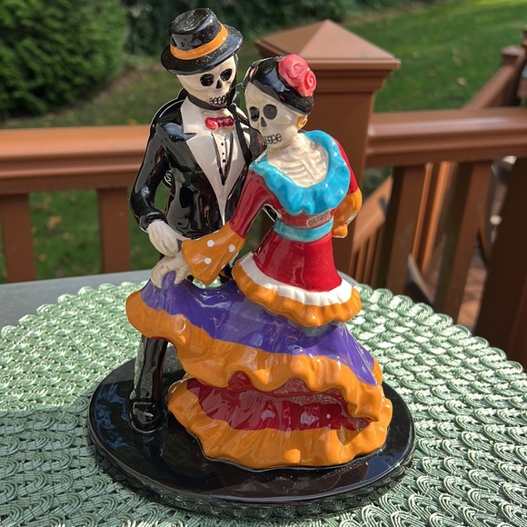 New w/ tags BlueSky Clayworks Day of the Dead Dancing Couple Figurine. Rare - Picture 8 of 9